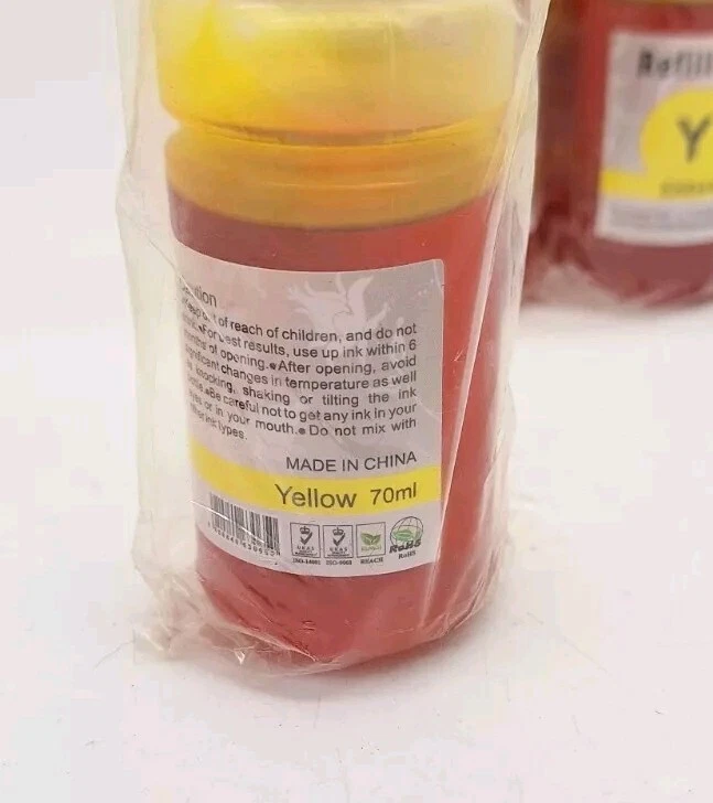 Refill Yellow Dye ink Epson L100 L110 L120 L200 L210 L300 L350 L355 L550 L555 - Image 3 of 3