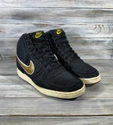 Baskets homme vintage Nike Vandal High Supreme noir métallisé or