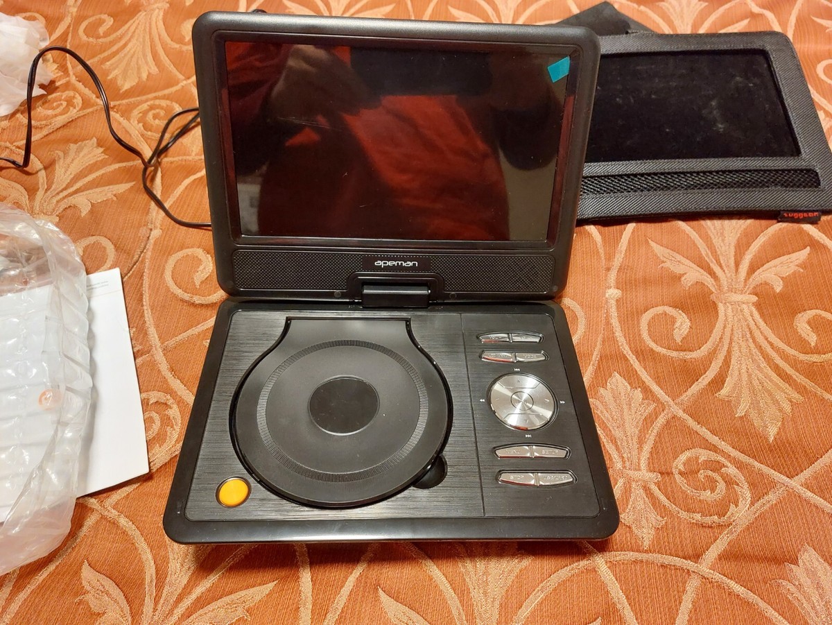 APEMAN PV960 Portable DVD Video Player with Swivel Screen & Car
