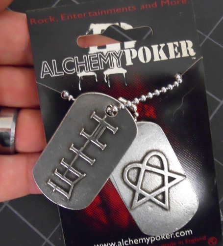 Etiquetas para Perros HIM Heartagram Originales NUEVAS De Colección - RARO - Collar Ville Valo 2003 - Imagen 7 de 7