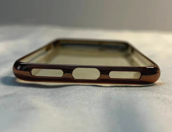 Funda delgada multiprotectora Baseus TPU para iPhone 6 6s 7 8 cubierta dorada rosa transparente Foto 4 de 4