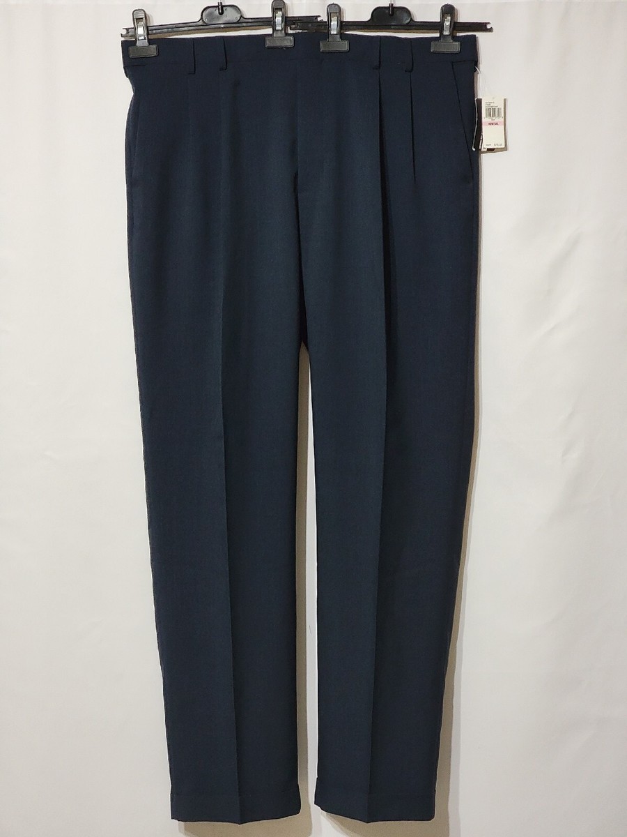 Mens Trousers Van Heusen Pleated Pants NWTS VAN HEUSEN DOUBLE