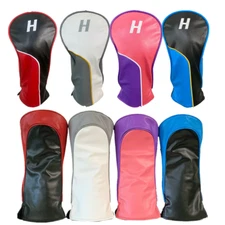 Retro Leather Golf Club Head Cover Fit All Brand Rescue Hybrid UT 1/3/4pcs Set