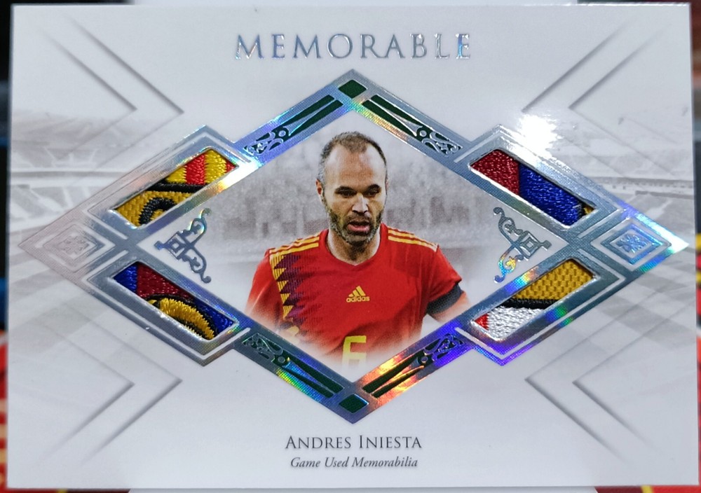 2022-23 Futera Unique Soccer ANDRES INIESTA Memorable 1/1 LOGO PATCH BARCELONA