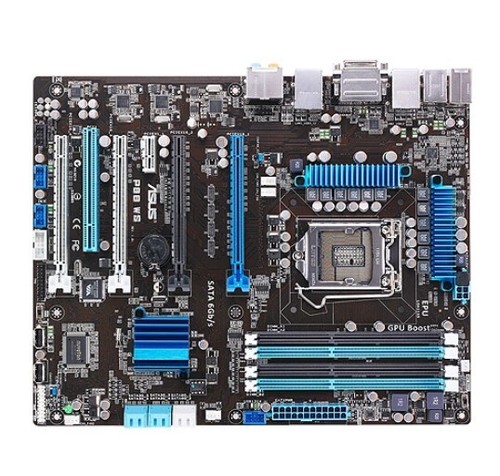 ASUS P8B‑WS Workstation ATX Motherboard LGA1155 DDR3 Xeon/Core i3 C206 Dual LAN - Afbeelding 2 van 3