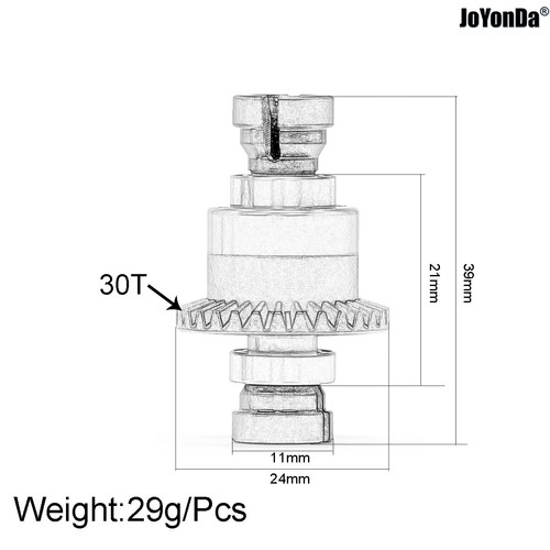 RC Auto Anteriore/Posteriore 30T 0.8MOD Assemblato Diff ARA311177 V2 per RC 1/18 AMRA - Foto 2 di 52