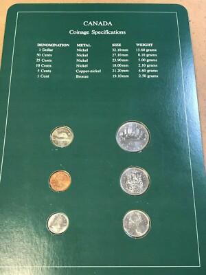 Franklin Mint Coin Sets of All Nations - Canada 5 Coins & Stamp | eBay