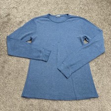 Unbranded Basic Long Sleeve T-Shirt Womens Small Blue Crew Neck Casual Tee Top