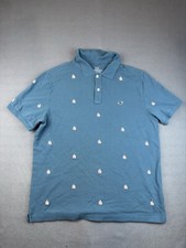 Vineyard Vines Heritage Pique Polo Shirt Mens Medium Teal Short Sleeve Pullover