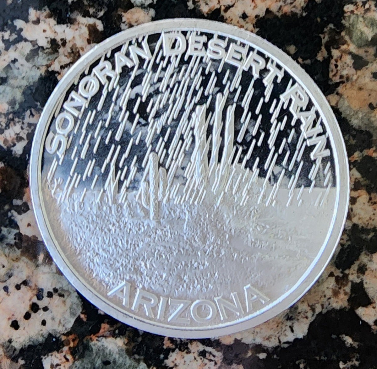 Arizona - Sonoran Desert Rain - 1oz .999 Fine Silver Round 100