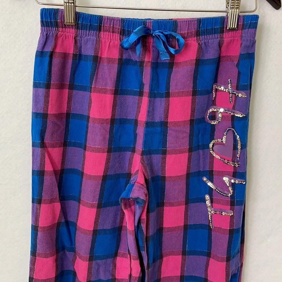 Pantalones de pijama Total Girl vintage de franela a cuadros 97’, talla XL Foto 2 de 4