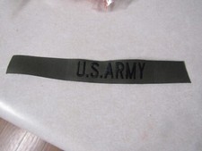 MILITARY PATCH SEW ON NAME TAPE TAG OD GREEN BDU UNIFORM US ARMY VIETNAM ERA