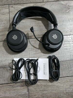 SteelSeries Arctis Nova 3 Gaming Headset Mic Black 