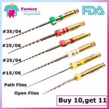 6pc Endodontic Dental Endo Rotary NITI Files X3-Pro Gold Taper Root Canal Files