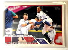 ⚾️ 2023 Topps Series 1 Baseball Base #174 CELEBRATION IN SEATTLE -Mariners