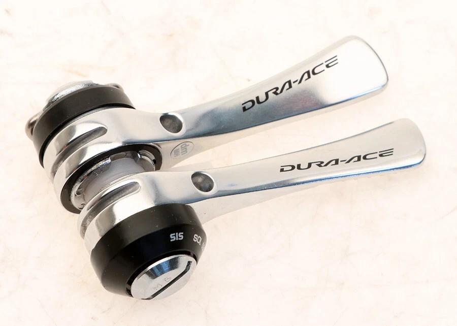 Shimano Dura Ace SL 7900 Down Tube Shifter Set 2x10 Speed Silver NOS In Box