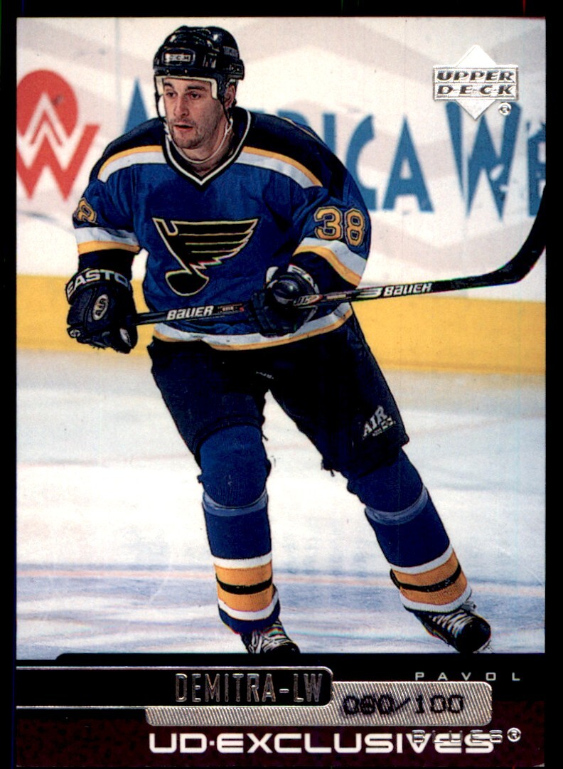 1999-00 UPPER DECK UD EXCLUSIVES PAVOL DEMITRA ST. LOUIS BLUES #113