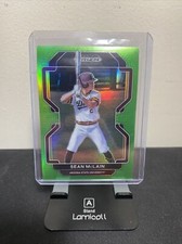 2022 Prizm Draft Picks Baseball Base Lime Green #PDP165 Sean McLain /75
