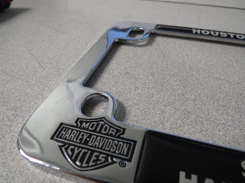 Harley Davidson 7.5 x 4.75" Houston Texas Stubb's License Plate Frame #2 - 第 4/11 張圖片