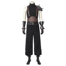 FF VII Cloud Strife Men's Full Set Of Game Cosplay Costumes Shoes