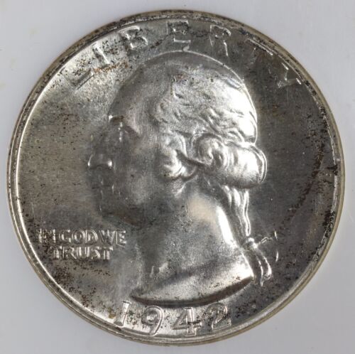 1942 Washington Silver Proof Quarter NGC PF65 CAC Old Fatty Holder 25c - Picture 3 of 4