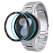 For Galaxy Watch 7 44mm | Spigen Bezel Tune Adhesive Ring Protector Cover