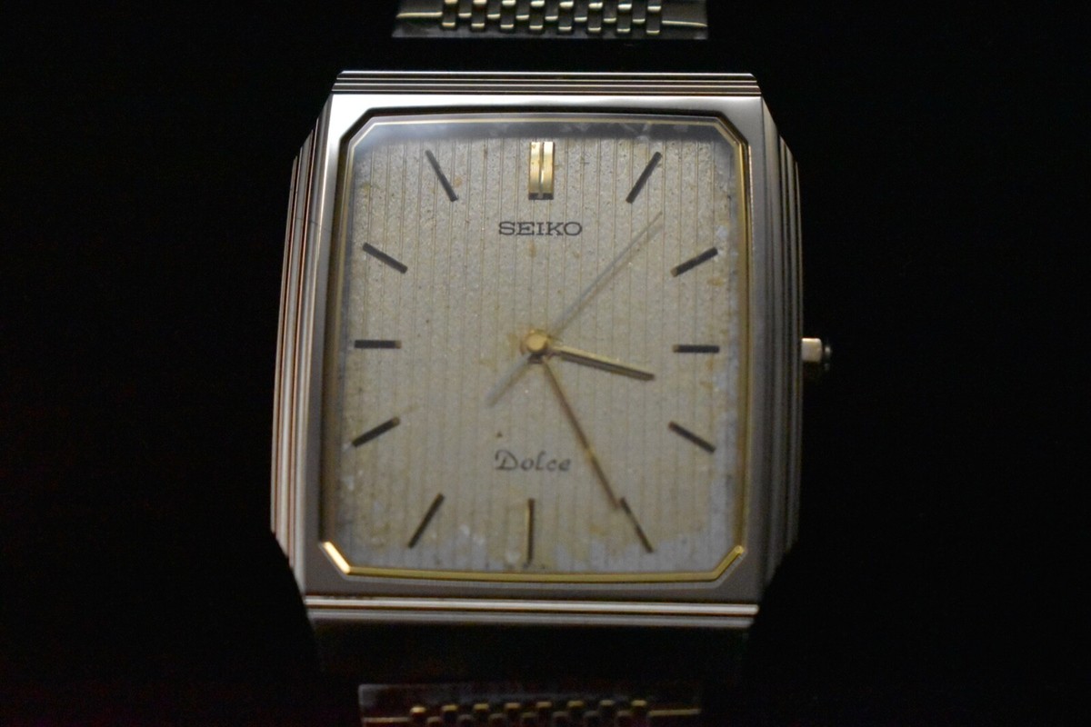 SEIKO Dolce 9531-5160 Quartz Tungsten Gold Men's Watch [Near