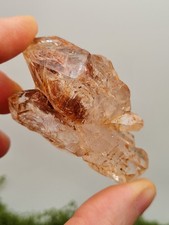 Skeletal Red Clay Quartz Point Madagascar Elestial Natural Terminated 50g