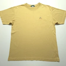 VTG Hang Ten Mens Shirt Small Yellow Basic Quite Surf Logo 90s Beach Hong Kong