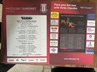 2010-11  Stoke City v SPURS Tottenham Hotspur VIP Press Colour Teamsheet Premier