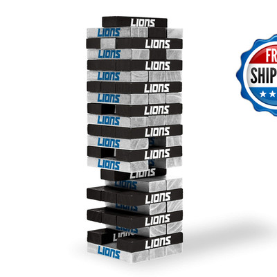Wild Sports Nfl Detroit Lions Table Top Stackers 3 X 1 X .5 Team Color