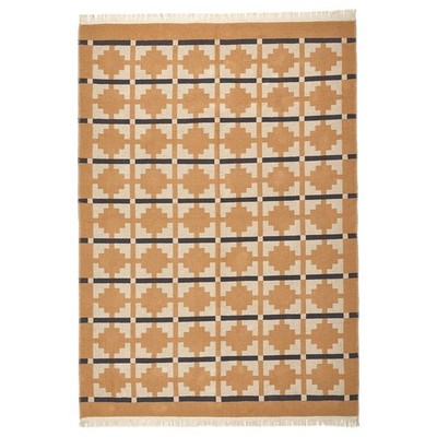 IKEA STOCKHOLM Swedish Kilim Wool Handmade Rug Flat weave Boho Large Area Rug