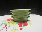 Vintage Pyrex Avocado Green Au Gratin Pixie Baker Casserole Dish Set