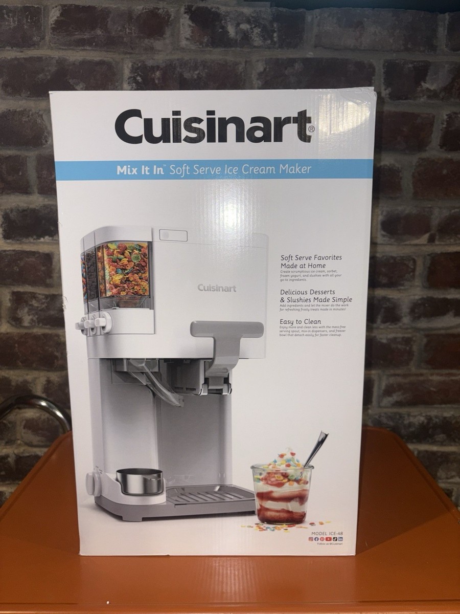 NEW Cuisinart Mix It In Soft Serve Ice Cream Maker – Model