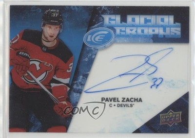 2017-18 Upper Deck Ice Glacial Graphs Pavel Zacha #GG-PZ Auto 1pc9