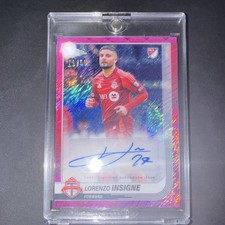 Topps Chrome MLS Pink Shimmer Lorenzo Insigne Autograph Toronto FC 21/50 2025