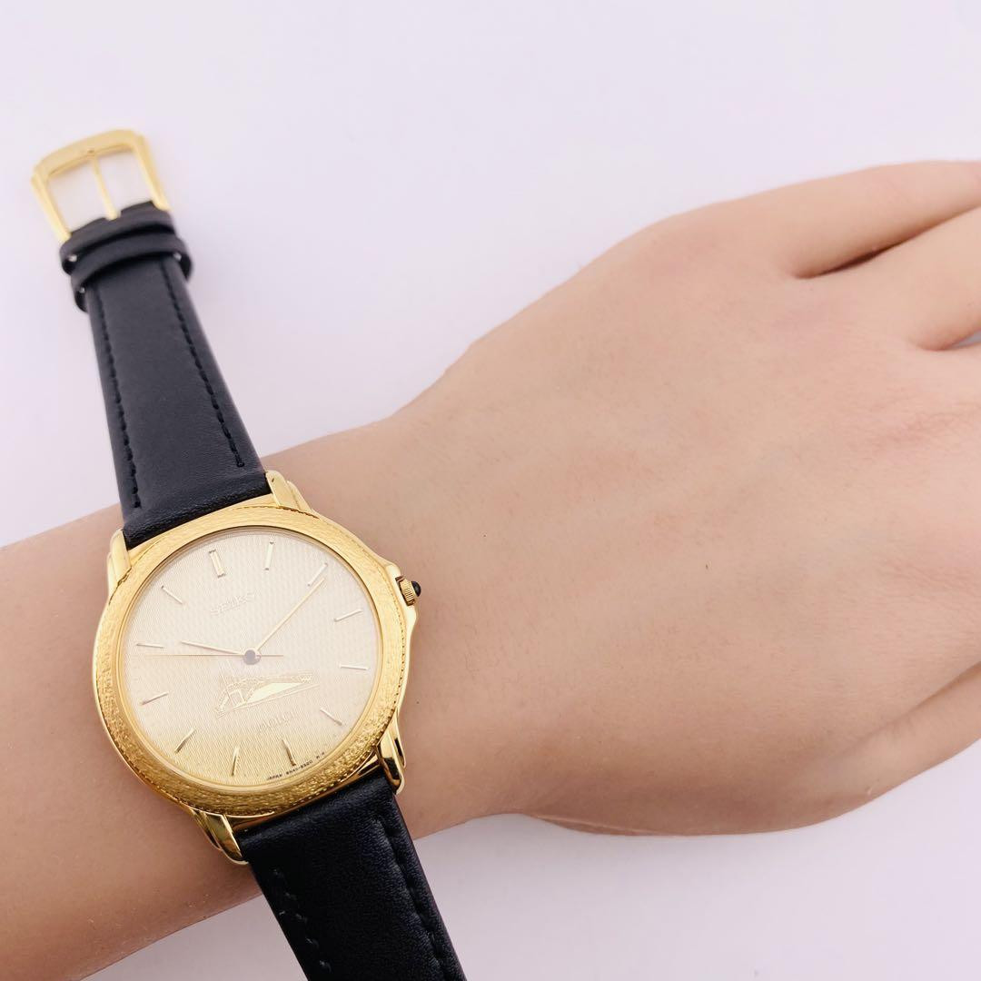 激レアSEIKO DOLCE 1919 新品電池腕時計男女兼用ゴールド