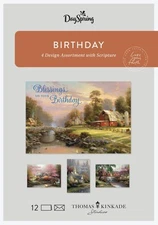 Dayspring Birthday - Inspirational Boxed Cards - Thomas Kinkade - 7010