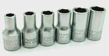  Thorsen Tools Usa 14 Dr 6 Point 316 - 1132 Socket Set Lot Sae Shallow