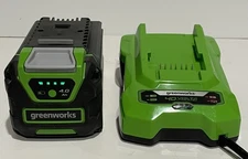 Greenworks 40V Rechargeable Li-ion Battery BAF704 & 40V Charger 29482