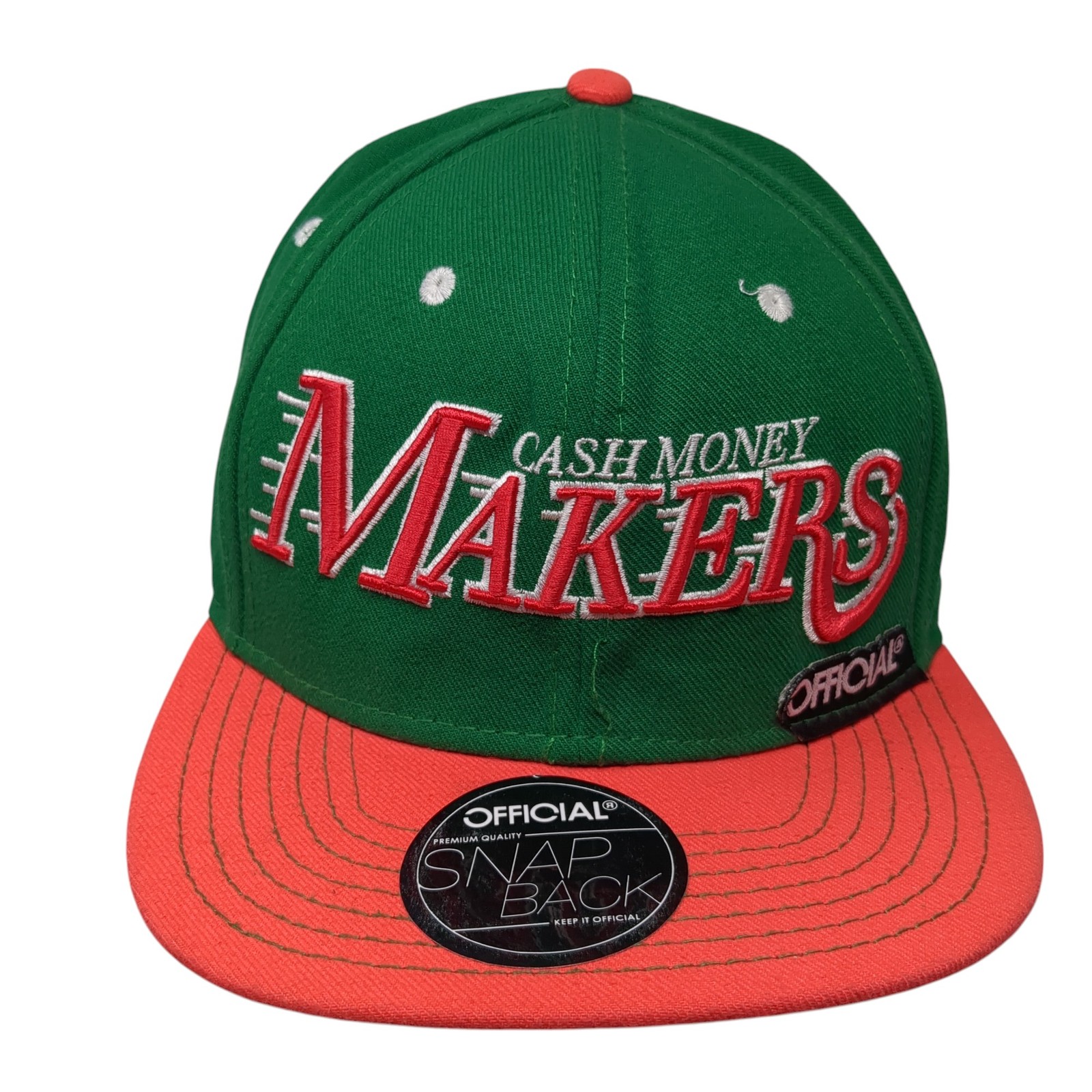 S L1600 Cash Money Makers Official Snapback Hat Multicolor Os Adjustable Embroidered