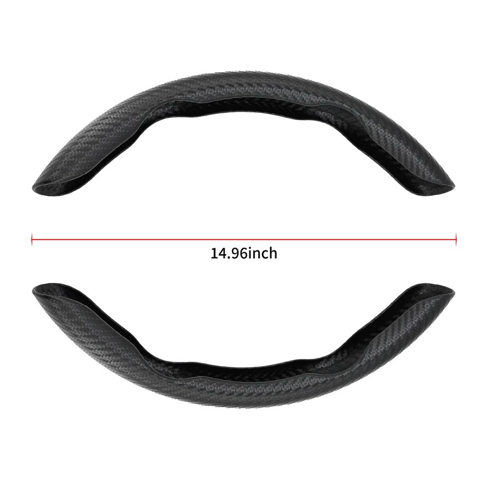 For Hyundai Kia Steering Wheel Booster Cover Non-slip Carbon Fiber Accessories Foto 2 de 4