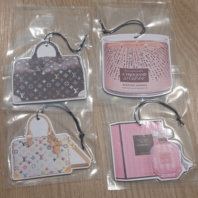 Luxury Designer Perfume Car Air Freshener Set Of 4 Premium Car Hangers New