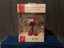 Steiff  Elephant on Wheels  2007 Ornament L.ED 284/1,500. 4  tall Tag  669675
