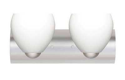 Besa Lighting 2WZ-412207-SN Bolla Bathroom Vanity Light Satin Nickel