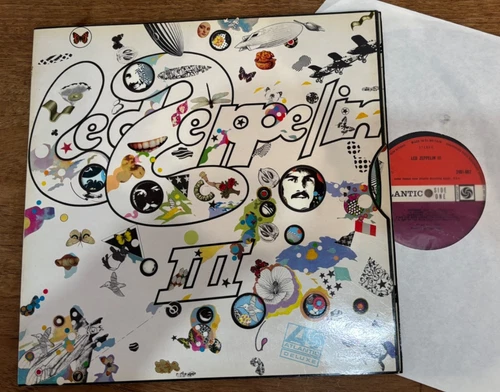 LED ZEPPELIN III - UK  PLUM - Atlantic 1970 NM/EX 2401-002 UK A5/B6 MISPRINT