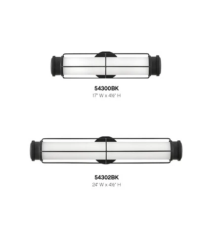 Hinkley Lighting 54300 Saylor 17"W Integrated LED Bathroom Vanity - Black - Picture 11 of 12