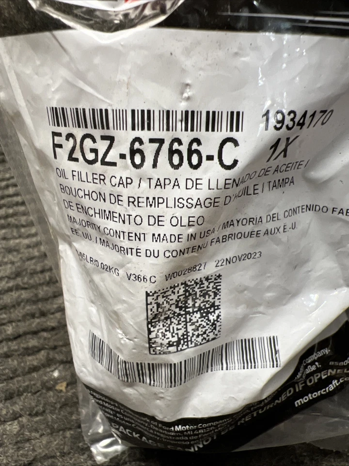 Cubiertas de distribución de válvula deportivas Ford OEM 14-23 Bronco-tapa de llenado F2GZ-6766-C Foto 4 de 4
