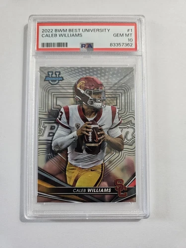 Caleb Williams 2022 Topps Best University PSA 10 Card