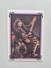 KISS SUPER RARO Vintage 1978 Serie 2 Tarjeta #72 Gene Simmons Aucoin Donruss ¡BONITO!